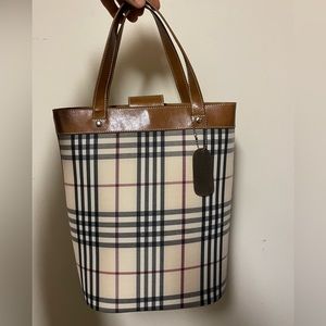 Structured Plaid Handbag